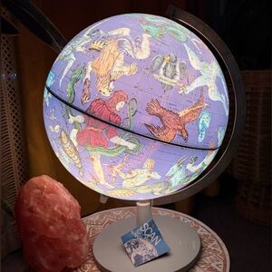 1975 Hammond zodiac constellations scan globe lamp